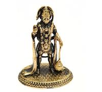 Sculptures en laiton inspirées de Prajet Vastu - Statue Feng Shui pour le succès, la vitesse et la prospérité - Décoration d'intérieur, bureau et figurine cadeau (Sarangpur Hanumanji Small)