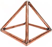 Sculptures en laiton inspirées de Prajet Vastu Statue Feng Shui pour le succès, la vitesse et la prospérité - Décoration d'intérieur, bureau et figurine cadeau (pyramide en cuivre)