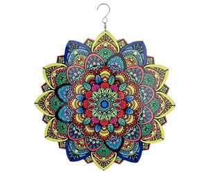 Sculptures éoliennes, putains de Vent extérieurs 12 '' Mandala Sinner Wind Suspendu 3D Wind Spinner, en Acier Inoxydable Spinners Yard Art Decor for Garden