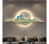 Sculptures murales 3D, peinture de paysage décorative moderne pour salon, couloir, couloir et chambre à coucher - Art traditionnel chinois pour décoration de la maison
