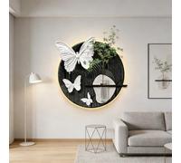 Sculptures murales LED Modernes, décoration Murale 3D représentant Un Paysage avec lumière décorative, pour Salon, Chambre, Couloir, entrée, intérieur de Maison (F 50x50cm)