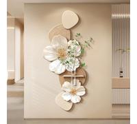 Sculptures Murales Peinture 3d Décor D'art Mural, Simulation de Plante Verte, idéal pour la décoration de la maison ou du bureau, peinture à suspendre(Pink 1,54 * 120cm/21.2 * 47.2in)