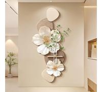 Sculptures Murales Peinture 3d Décor D'art Mural, Simulation de Plante Verte, idéal pour la décoration de la maison ou du bureau, peinture à suspendre(Pink 3,45 * 100cm/17.7 * 39.4in)