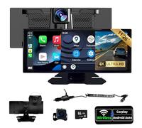 SCUMAXCON CarPlay sans Fil Écran Tactile 11.26" Cadre Noir avec, Android Auto AirPlay Caméra 4K Bluetooth GPS FM Haut-Parleur Intégré - Console Centrale Lecteur Multimédia Voiture