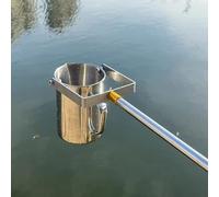 Scumlovy Échantillonneur d'eau télescopique 500 ML/1 000 ML, système d'échantillonnage, bécher à Pendule à Tige en Acier Inoxydable, louche d'échantillonnage pour la Surveillance environnementale, EA