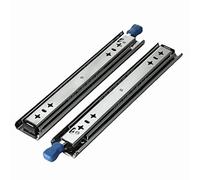 Scumlovy Rail de Guidage pour tiroir, capacité de Charge Industrielle de 120 kg, Rail de Guidage renforcé et épais avec verrou, Rail à Billes latéral en Trois Sections, Rail de Guidage entièrement dé