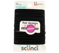 Scunci Aucun Dommage élastiques pour cheveux, Noir 14 EA (lot de 2)