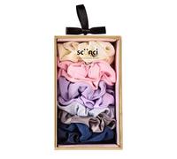 Scunci by Conair Lot de 10 chouchous dans une boîte cadeau - élastiques à cheveux - Cadeaux de vacances - Cadeaux pour adolescentes - Accessoires pour cheveux pour filles et femmes - Couleurs