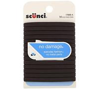 Scunci Lot de 14 élastiques anti-dommages Marron