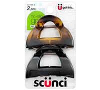 Scunci Lot de 2 pinces d'embrayage antidérapantes 5,5 cm