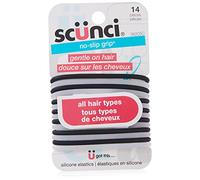 Scunci No Slip Grip The Evolution Gel Ponytail Holders - 14 Pk. by Scunci