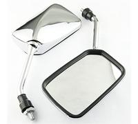 SCUUBE pour Hon&da CB750 CB750 F2 CB Seven Fifty Moto Chrome Rétroviseur latéral Réglable ABS Plastique Universel Noir Rétroviseurs 10MM Boulon Miroir Universel