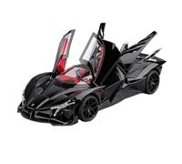 SCVWKAJA Véhicule Réplique Fidèle De Voiture 1:18 pour Apollo Projet Evo Modèle De Voiture De Sport Miniature en Alliage Décoration Métallique Véhicules à Moteur(Black)