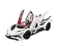 SCVWKAJA Véhicule Réplique Fidèle De Voiture 1:18 pour Apollo Projet Evo Modèle De Voiture De Sport Miniature en Alliage Décoration Métallique Véhicules à Moteur(White)