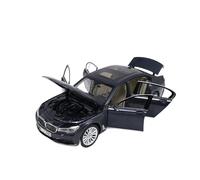SCVWKAJA Véhicule Réplique Fidèle De Voiture 1:18 pour BMW Série 7 750Li Réplique À L'échelle Affichage Statique Modèle Voiture en Alliage Collection Série Ornements Véhicules à Moteur(Black)
