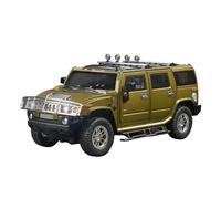 SCVWKAJA Véhicule Réplique Fidèle De Voiture 1/18 pour Hummer H2 SUV Maquette Voiture en Alliage Métallique À L'échelle Bibliothèque Présentoir Décoration Tendance Véhicules à Moteur(Green)
