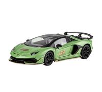 SCVWKAJA Véhicule Réplique Fidèle De Voiture 1:18 pour Lamborghini Aventador SVJ63 Exquise Réplique Voiture en Alliage Décoration Artisanale De Simulation Classique Véhicules à Moteur(Green a)