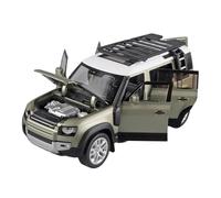 SCVWKAJA Véhicule Réplique Fidèle De Voiture 1/18 pour Land Rover Defender Modèle Réduit Voiture en Alliage Métallique Bibliothèque Présentoir Réception Ornements Véhicules à Moteur(Green)