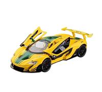 SCVWKAJA Véhicule Réplique Fidèle De Voiture 1:22 pour McLaren P1 GTR Modèle De Voiture Sport en Alliage Métallique À Haute Simulation Véhicule D'ornements Statiques Véhicules à Moteur(Yellow)