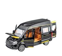 SCVWKAJA Véhicule Réplique Fidèle De Voiture 1:24 for Bus Sprinter Modèle De Voiture Simulé avec Retrait Peut Être Utilisé comme Décoration De Maison Ou De Bureau Véhicules à Moteur(Black)