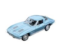 SCVWKAJA Véhicule Réplique Fidèle De Voiture 1:24 for Chevrolet Corvette 1963 Retro Vintage Car Collection Ornaments Luxury Static Car Model Véhicules à Moteur(Blue)