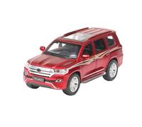 SCVWKAJA Véhicule Réplique Fidèle De Voiture 1:24 for Land Cruiser en Alliage De Zinc Moulé À L'échelle Modèle De Voiture Simulation Ornements en Métal Décoration Véhicules à Moteur(Red)