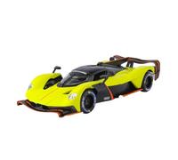 SCVWKAJA Véhicule Réplique Fidèle De Voiture 1:24 pour Aston Martin Valkyrie Miniature De Voiture Classique en Alliage Ornements en Métal Collection Hobby Véhicules à Moteur(Yellow)