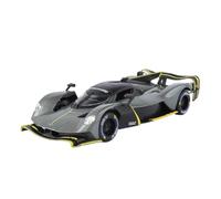 SCVWKAJA Véhicule Réplique Fidèle De Voiture 1:24 pour Aston Martin Valkyrie Miniature De Voiture Classique en Alliage Ornements en Métal Collection Hobby Véhicules à Moteur(Titanium)