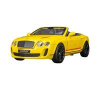 SCVWKAJA Véhicule Réplique Fidèle De Voiture 1:24 pour Bentley Continental ISR Miniature De Collection en Alliage Ornements Décoratifs Raffinés Véhicules à Moteur(Yellow)