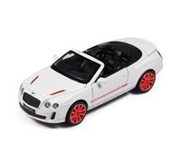 SCVWKAJA Véhicule Réplique Fidèle De Voiture 1:24 pour Bentley Continental ISR Miniature De Collection en Alliage Ornements Décoratifs Raffinés Véhicules à Moteur(White)