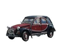 SCVWKAJA Véhicule Réplique Fidèle De Voiture 1:24 pour Citroën 2CV6 Charleston Alliage Statique Moulé sous Pression en Métal Simulation Modèle Voiture Collection Exposition Véhicules à Moteur(Red)