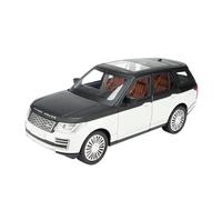 SCVWKAJA Véhicule Réplique Fidèle De Voiture 1:24 pour Land Rover Range Realistic Modèles De Voitures Sons Et Lumières pour Une Ambiance De Bureau Optimale Véhicules à Moteur(White)