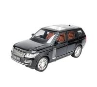 SCVWKAJA Véhicule Réplique Fidèle De Voiture 1:24 pour Land Rover Range Realistic Modèles De Voitures Sons Et Lumières pour Une Ambiance De Bureau Optimale Véhicules à Moteur(Black)
