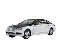 SCVWKAJA Véhicule Réplique Fidèle De Voiture 1:24 pour Maybach S600 Modèle De Voiture De Luxe en Alliage Simulation Collection Modèles De Voitures Statiques en Métal Véhicules à Moteur(White)