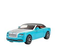 SCVWKAJA Véhicule Réplique Fidèle De Voiture 1:24 pour Rolls Royce Dawn Alliage Carrosserie Caoutchouc Pneu Miniature Métal Modèle De Voiture Ornements Collection Véhicules à Moteur(Blue)