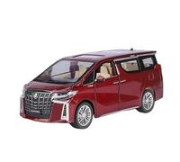SCVWKAJA Véhicule Réplique Fidèle De Voiture 1:24 pour Toyota Alphard Modèle Sport Mini Voiture Modèle Métal Simulation Collector Voiture Édition Limitée Véhicules à Moteur(Red)