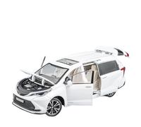 SCVWKAJA Véhicule Réplique Fidèle De Voiture 1:24 pour Toyota Sienna Modèle De Voiture Sport Mini Modèle en Métal Simulation Collector Voiture Édition Limitée Véhicules à Moteur(White)
