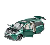 SCVWKAJA Véhicule Réplique Fidèle De Voiture 1:24 pour Toyota Sienna Modèle De Voiture Sport Mini Modèle en Métal Simulation Collector Voiture Édition Limitée Véhicules à Moteur(Green)