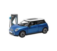 SCVWKAJA Véhicule Réplique Fidèle De Voiture 1:28 pour BMW Mini Cooper Simulation Alliage Modèle De Voiture en Métal Moulé sous Pression Ornements Collection Véhicules à Moteur(Blue)
