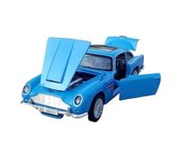 SCVWKAJA Véhicule Réplique Fidèle De Voiture 1:32 pour Aston Martin DB5 Souvenir Pull Back Alliage Métal Modèle De Voiture Classique Ornements De Collection Véhicules à Moteur(Blue)