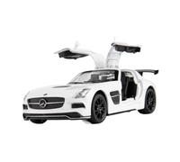 SCVWKAJA Véhicule Réplique Fidèle De Voiture 1:32 pour Benzs SLS Modèle De Voiture De Simulation Moulé sous Pression Porte Pouvant Être Ouverte Collection De Loisirs Véhicules à Moteur(White)