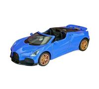 SCVWKAJA Véhicule Réplique Fidèle De Voiture 1:32 pour Bugatti Mistral Exquise Maquette De Voiture Statique en Alliage Ornements Miniatures Modernes en Métal Véhicules à Moteur(Blue)