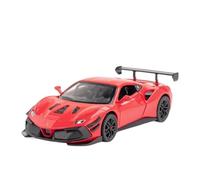 SCVWKAJA Véhicule Réplique Fidèle De Voiture 1:32 pour Ferrari 488 Modèle De Voiture Classique en Alliage Simulation De Précision en Métal Décoration D'intérieur Véhicules à Moteur(Red)