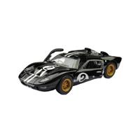 SCVWKAJA Véhicule Réplique Fidèle De Voiture 1:32 pour Ford GT40 1966 Métal Échelle Modèle De Voiture Roue Rotative Alliage Luxe Berline Décoration Véhicules à Moteur(Black)