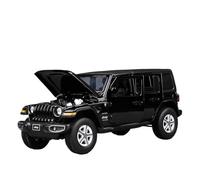 SCVWKAJA Véhicule Réplique Fidèle De Voiture 1:32 pour Jeep Wrangler Super Sports Car Alliage Voiture Moulé sous Pression Miniature Modèle Voiture Échelle Ornements Véhicules à Moteur(Black)