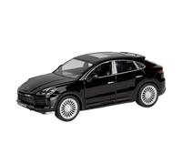 SCVWKAJA Véhicule Réplique Fidèle De Voiture 1:32 pour Porsche Cayenne Turbo Modèle De Voiture en Alliage Miniature Statique en Métal Décorations De Simulation Véhicules à Moteur(Black)