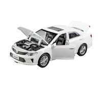 SCVWKAJA Véhicule Réplique Fidèle De Voiture 1:32 pour Toyota Camry Diecast Simulation Car Model Porte Peut Être Ouverte Hobby Collection Véhicules à Moteur(White)