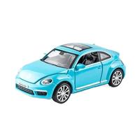 SCVWKAJA Véhicule Réplique Fidèle De Voiture 1:32 pour Volkswagen Beetle GSR Classique Alliage Modèle De Voiture Réplique Salle D'Exposition Collection Ornements Véhicules à Moteur(Blue)