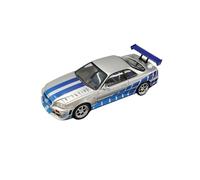 SCVWKAJA Véhicule Réplique Fidèle De Voiture 1/43 for Nissan Skyline R34 Modèle De Voiture De Luxe en Alliage Moulé sous Pression Décoration De Collection Véhicules à Moteur