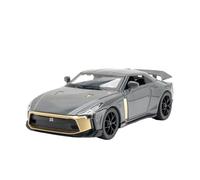 SCVWKAJA Véhicule Réplique Fidèle De Voiture Modèle De Voiture De Sport en Alliage Moulé sous Pression Échelle 1:32 pour Nissan GT-R50 Décoration De Bureau Véhicules à Moteur(Titanium)